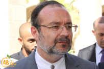  خاص ليافا 48 - شاهد: وزير الأوقاف التركي يدعو أهالي يافا للمحافظة على المقدسات